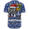 North Melbourne Baseball Shirt Festive Holiday Merry Christmas Vibe