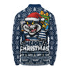 Geelong Cats Long Sleeve Polo Shirt Festive Holiday Merry Christmas Vibe