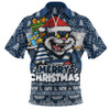 Geelong Cats Zip Polo Shirt Festive Holiday Merry Christmas Vibe