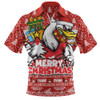 Sydney Swans Zip Polo Shirt Festive Holiday Merry Christmas Vibe