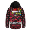 Essendon Hooded Padded Jacket Festive Holiday Merry Christmas Vibe