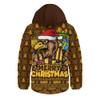 Hawthorn Hooded Padded Jacket Festive Holiday Merry Christmas Vibe