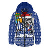 North Melbourne Hooded Padded Jacket Festive Holiday Merry Christmas Vibe