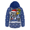 North Melbourne Hooded Padded Jacket Festive Holiday Merry Christmas Vibe