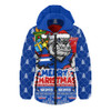 Western Bulldogs Hooded Padded Jacket Festive Holiday Merry Christmas Vibe