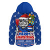 Western Bulldogs Hooded Padded Jacket Festive Holiday Merry Christmas Vibe