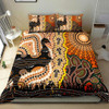 Australia Bedding Set - Australian Aboriginal Sun and Emu