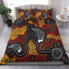 Australia Aboriginal Bedding Set - Indigenous Emu Ver 1