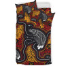 Australia Aboriginal Bedding Set - Indigenous Emu Ver 1
