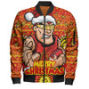 Gold Coast SUNS Bomber Jacket Ugly Christmas Knit Patterns Vintage Jersey
