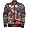 St Kilda Bomber Jacket Ugly Christmas Knit Patterns Vintage Jersey