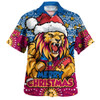 Brisbane Lions Hawaiian Shirt Ugly Christmas Knit Patterns Vintage Jersey