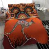 Australia Aboriginal Bedding Set - Kangaroo With Dot Painting