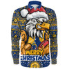 West Coast Eagles Long Sleeve Shirt Ugly Christmas Knit Patterns Vintage Jersey