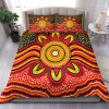 Australia Aboriginal Bedding Set - Aboriginal Dot Art Painting VER 12