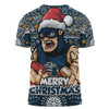 Carlton T-Shirt Ugly Christmas Knit Patterns Vintage Jersey