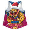 Brisbane Lions Women Racerback Singlet Ugly Christmas Knit Patterns Vintage Jersey