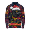 Adelaide Crows Long Sleeve Polo Shirt Ugly Christmas Knit Patterns Vintage Jersey