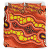 Australia Aboriginal Bedding Set - Aboriginal Dot Art Painting Ver 15