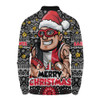 St Kilda Long Sleeve Polo Shirt Ugly Christmas Knit Patterns Vintage Jersey
