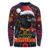 Adelaide Crows Long Sleeve T-shirt Ugly Christmas Knit Patterns Vintage Jersey