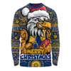 West Coast Eagles Long Sleeve T-shirt Ugly Christmas Knit Patterns Vintage Jersey