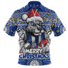 North Melbourne Zip Polo Shirt Ugly Christmas Knit Patterns Vintage Jersey