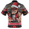 St Kilda Zip Polo Shirt Ugly Christmas Knit Patterns Vintage Jersey
