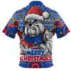 Western Bulldogs Zip Polo Shirt Ugly Christmas Knit Patterns Vintage Jersey