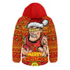 Gold Coast SUNS Hooded Padded Jacket Ugly Christmas Knit Patterns Vintage Jersey