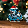 Cronulla-Sutherland Sharks Wood Acrylic Ornament Merry Christmas Tough Edition
