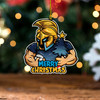 Gold Coast Titans Wood Acrylic Ornament Merry Christmas Tough Edition