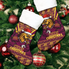 Brisbane Broncos Christmas Stocking Merry Christmas Tough Edition