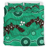 Australia Aboriginal Bedding Set - Indigenous Platypus Ver 12