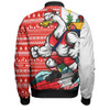 Sydney Swans Bomber Jacket Christmas Holiday Santa Rides The Waves