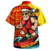 Gold Coast SUNS Hawaiian Shirt Christmas Holiday Santa Rides The Waves
