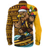 Hawthorn Long Sleeve Shirt Christmas Holiday Santa Rides The Waves