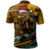 Hawthorn Polo Shirt Christmas Holiday Santa Rides The Waves