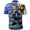 North Melbourne Polo Shirt Christmas Holiday Santa Rides The Waves