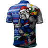 Western Bulldogs Polo Shirt Christmas Holiday Santa Rides The Waves