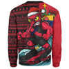 Essendon Sweatshirt Christmas Holiday Santa Rides The Waves
