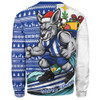 North Melbourne Sweatshirt Christmas Holiday Santa Rides The Waves