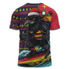 Adelaide Crows T-Shirt Christmas Holiday Santa Rides The Waves
