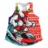 Sydney Swans Women Racerback Singlet Christmas Holiday Santa Rides The Waves