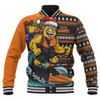 GWS GIANTS Baseball Jacket Christmas Holiday Santa Rides The Waves