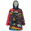 Adelaide Crows Snug Hoodie Christmas Holiday Santa Rides The Waves