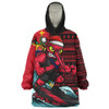 Essendon Snug Hoodie Christmas Holiday Santa Rides The Waves