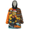 GWS GIANTS Snug Hoodie Christmas Holiday Santa Rides The Waves