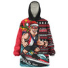 St Kilda Snug Hoodie Christmas Holiday Santa Rides The Waves