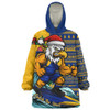 West Coast Eagles Snug Hoodie Christmas Holiday Santa Rides The Waves